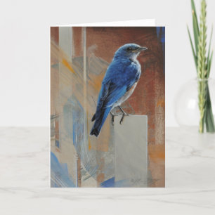 Bluebird Blank Card by Andrew Denman
