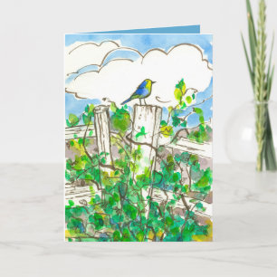 Bluebird Brambles Thinking of You Card