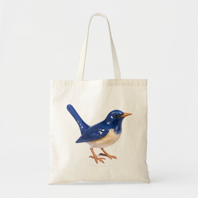 Bluebird Canvas Tote Bag (Front)