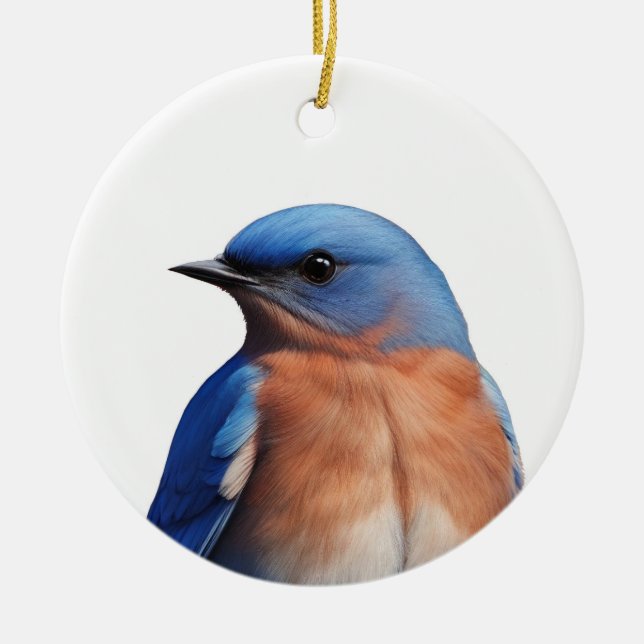 Bluebird Ceramic Ornament (Front)