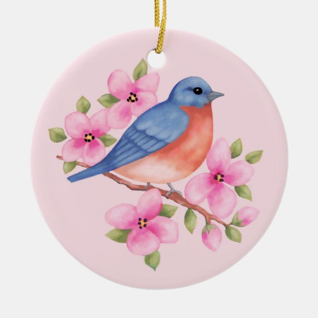 Bluebird Christmas Ornament (Front)