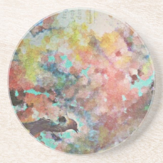 Bluebird Digital Art Coaster (Front)