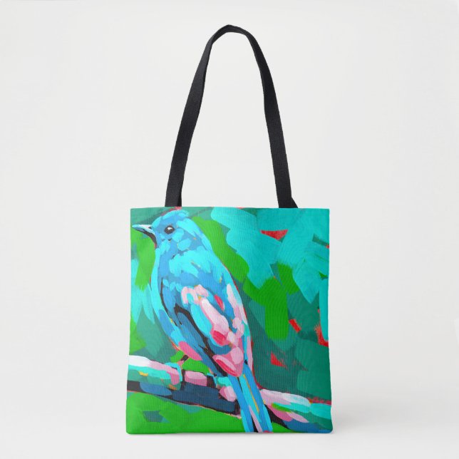 Bluebird dual-sided Tote Bag (Front)