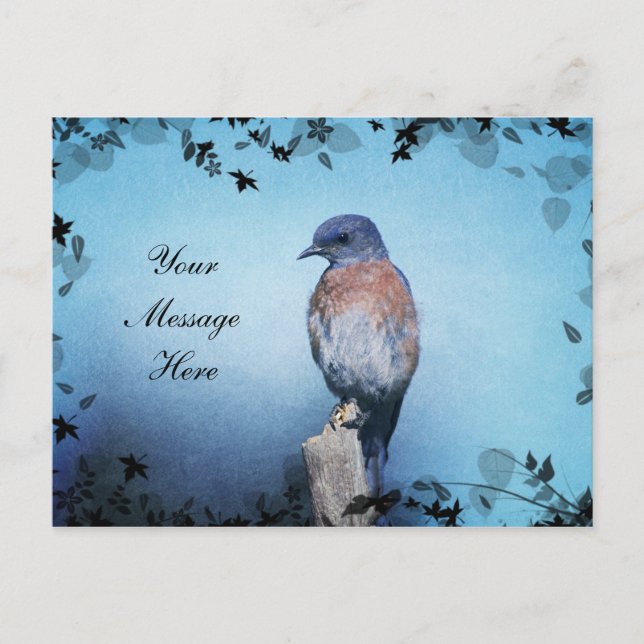 Bluebird Enchanted _Customizable Postcards (Front)