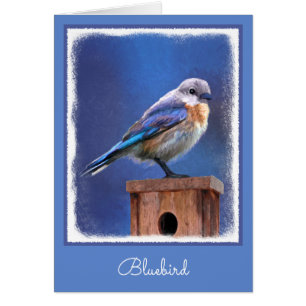 Bluebird (Female) Painting - Original Bird Art