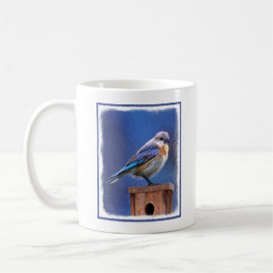 Bluebird (Female) Painting - Original Bird Art Coffee Mug