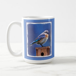 Bluebird (Female) Painting - Original Bird Art Coffee Mug