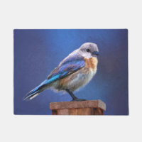 Bluebird (Female) Painting - Original Bird Art