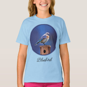 Bluebird (Female) Painting - Original Bird Art T-S T-Shirt