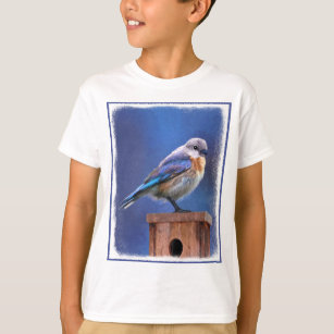 Bluebird (Female) Painting - Original Bird Art T-Shirt