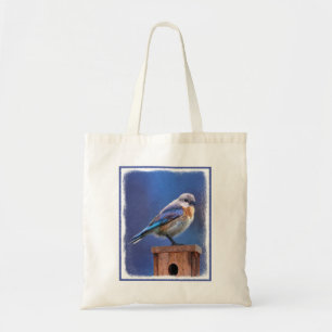 Bluebird (Female) Painting - Original Bird Art Tote Bag
