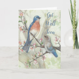 Bluebird Get Well Soon Card