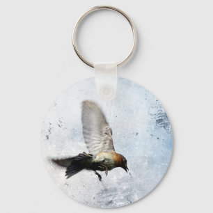 Bluebird Grunge Key Ring