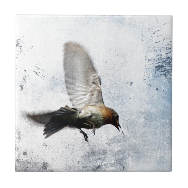 Bluebird Grunge Tile (Front)