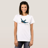 Bluebird in Flight with quote by Thoreau