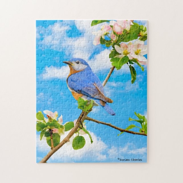 "Bluebird" Jigsaw Puzzle (Vertical)