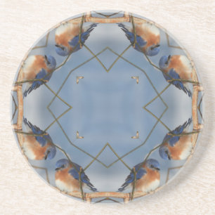 Bluebird Kaleidoscope Animal Coaster