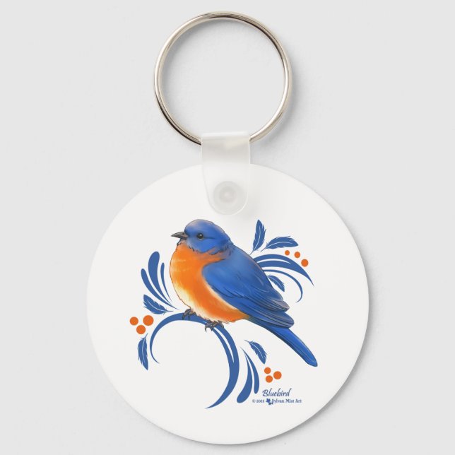Bluebird Key Ring (Front)
