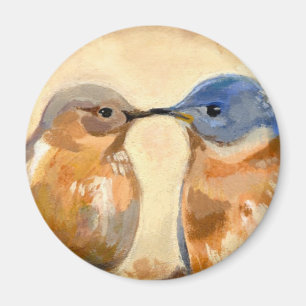 Bluebird Kiss Magnet