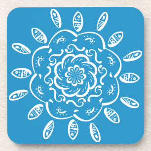 Bluebird Mandala Coaster