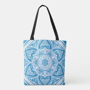 Bluebird Mandala Tote Bag
