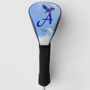 Bluebird Monogram Initial A Personalised Golf Head Cover