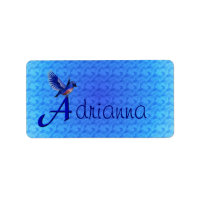 Bluebird Monogram Initial A Personalised