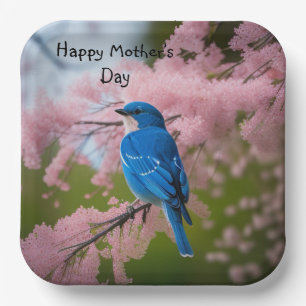 Bluebird Mother’s Day Paper Plate