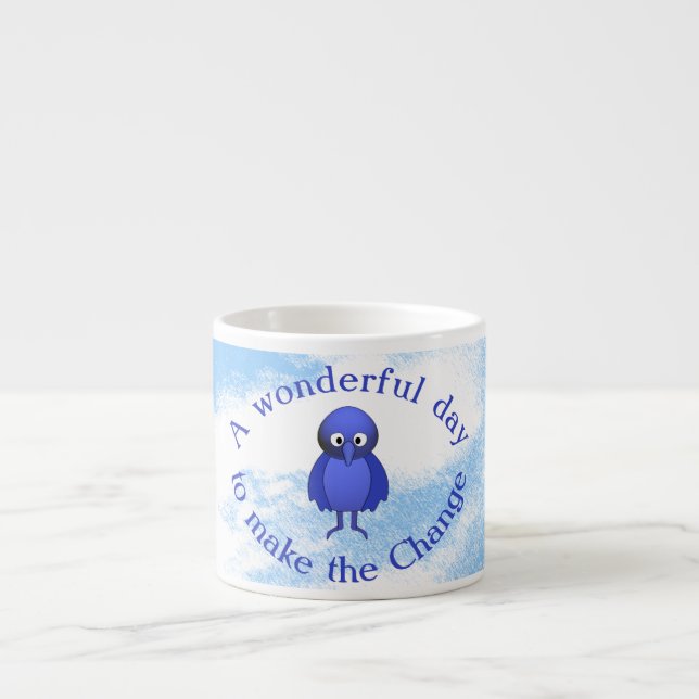 Bluebird Motivation Espresso Cup (Front)