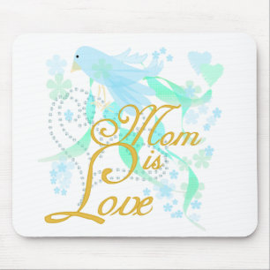 Bluebird Mum is Love Mouse Pad