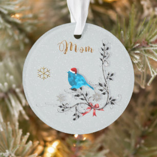 Bluebird & Mum Ornament