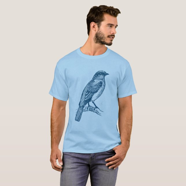 Bluebird - Ocean Blue T-Shirt (Front Full)