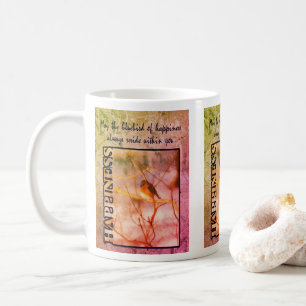 Bluebird Of Happiness Art Inspirational  Coffee Mug
