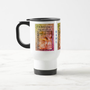 Bluebird Of Happiness Art Inspirational   Travel Mug