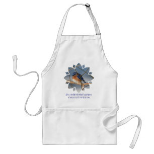 Bluebird Of Happiness Inspirational Standard Apron
