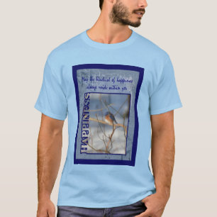 Bluebird Of Happiness Inspirational  T-Shirt