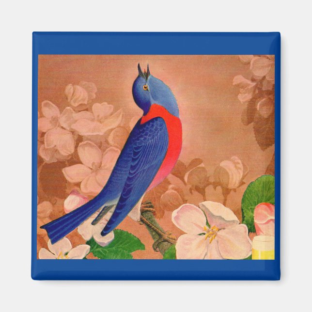 bluebird of happiness magnet (Front)