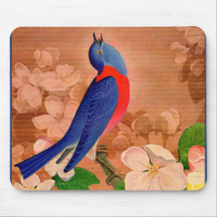 bluebird of happiness mouse pad