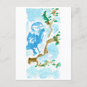 Bluebird of happiness postcard