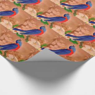 bluebird of happiness wrapping paper