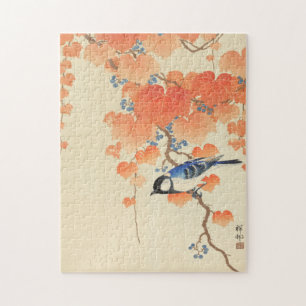 Bluebird on a Paulownia Tree   Jigsaw Puzzle