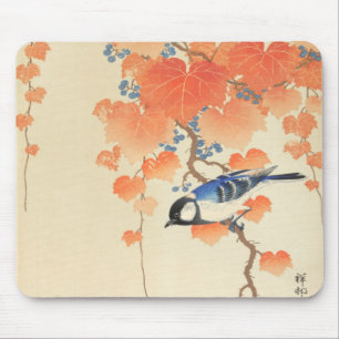 Bluebird on a Paulownia Tree Mouse Pad