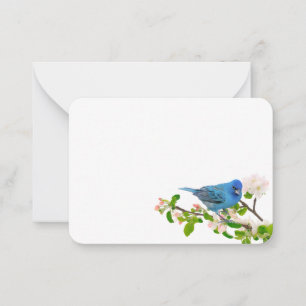 Bluebird on Apple Branch Card