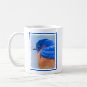 Bluebird Painting - Original Bird Art Coffee Mug