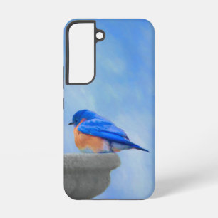 Bluebird Painting - Original Bird Art Samsung Galaxy Case