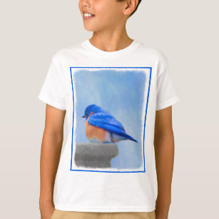 Bluebird Painting - Original Bird Art T-Shirt