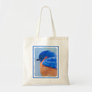 Bluebird Painting - Original Bird Art Tote Bag