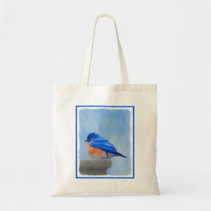 Bluebird Painting - Original Bird Art Tote Bag