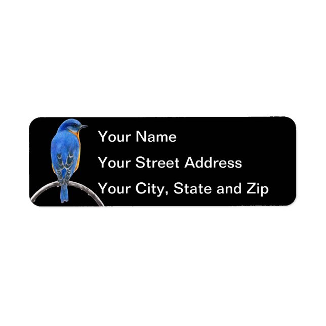 Bluebird Return Address Label (Front)