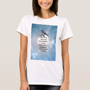 Bluebird "so Loved" Poem T-Shirt